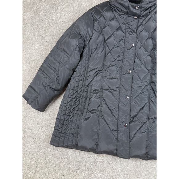 London Fog Collection Women's Black Quilted Puffer Jacket Size 3X (NO hood) - Picture 9 of 14
